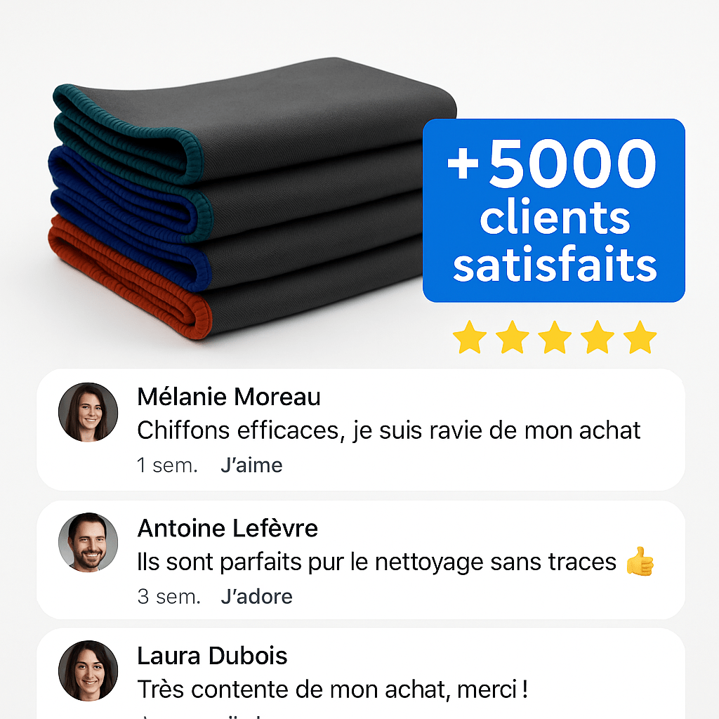 TopClean- Chiffon en Fibre de Carbone