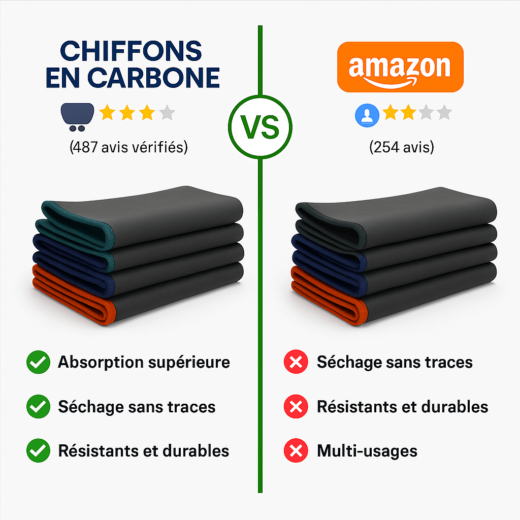 TopClean- Chiffon en Fibre de Carbone
