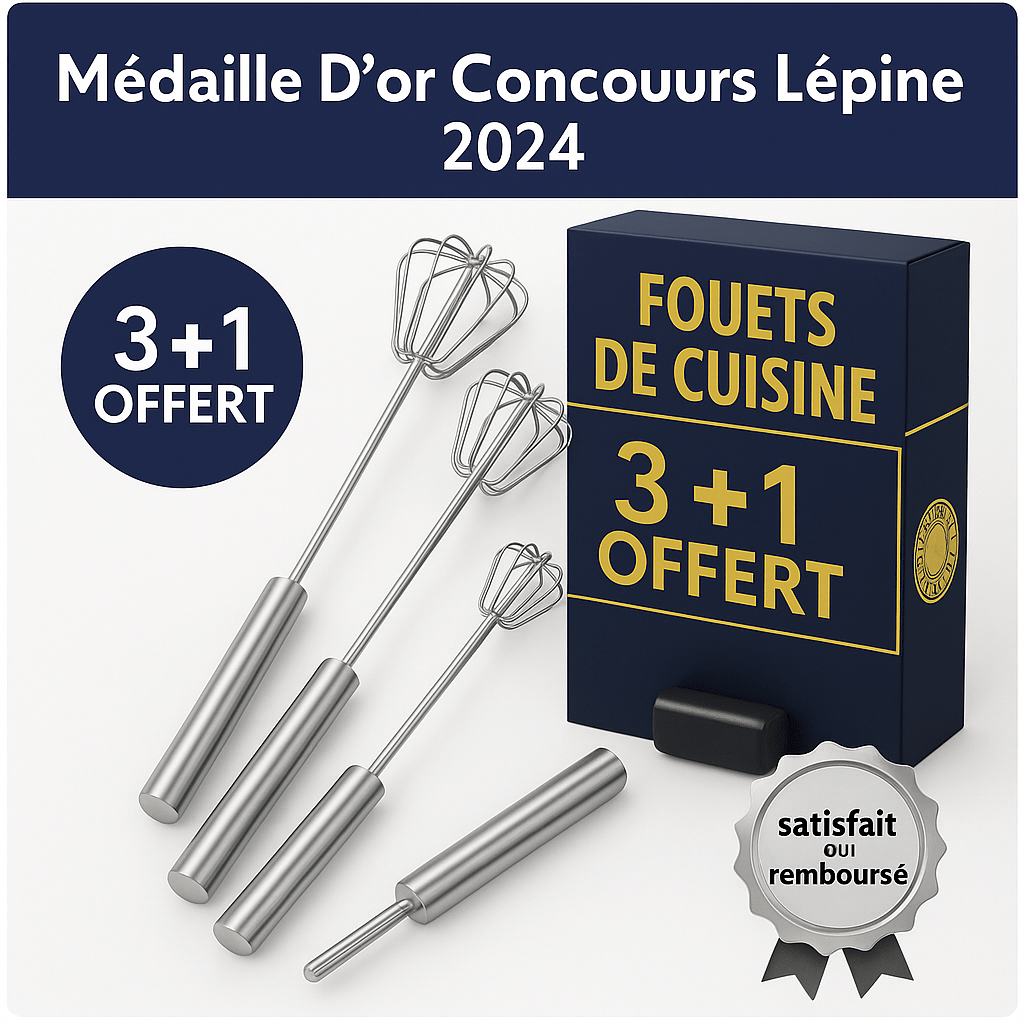 Fouet manuel semi-automatique en acier inoxydable