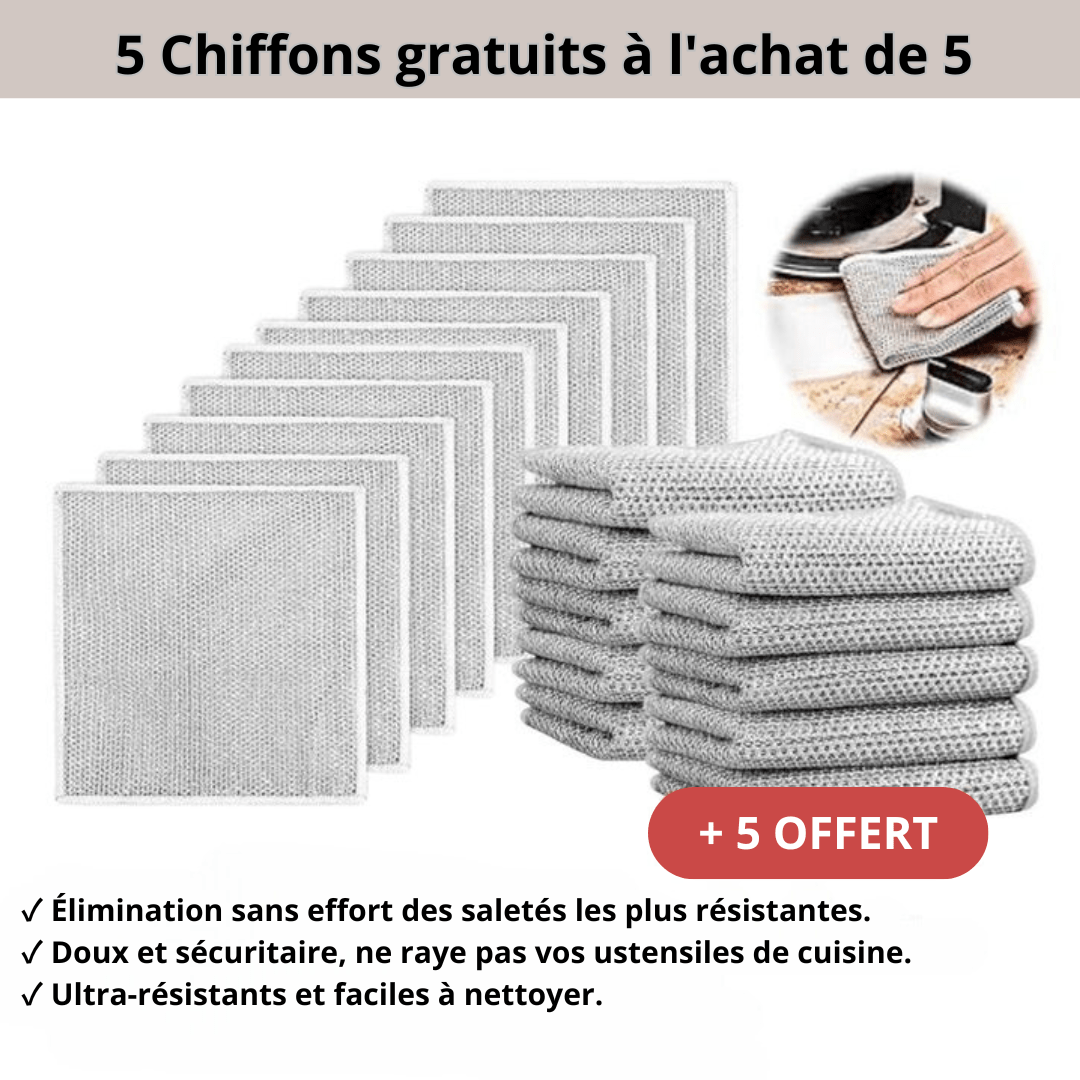 FitClean- chiffons à brosser pour nettoyage