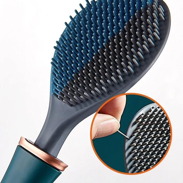 Toilet Brush-Brosse de Toilette en Silicone avec Manche Long