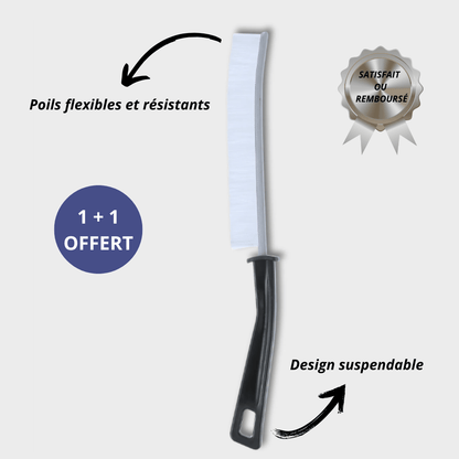 EdgeClean-Brosse à poils de cuisine adaptée à la douche