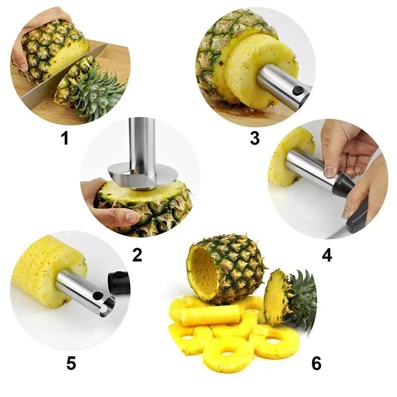 Éplucheur d'ananas en acier inoxydable